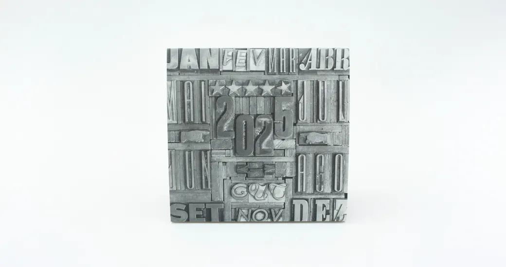 Calendário de Mesa da Gráfica Casa dos Rapazes